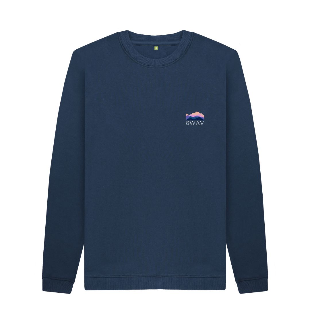 Navy Blue Winter in the Mountains - Sweatshirt